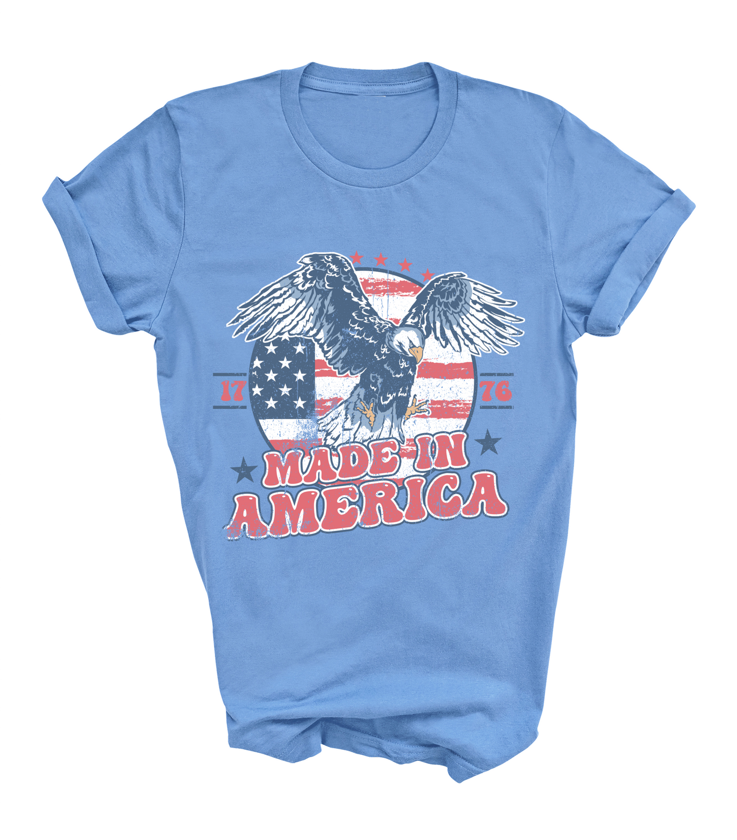 Comfort Colors or Bella Canvas Made In America USA Shirts / Patriotic Tees Memorial Day July 4th / Retro Style/ Toddler - Youth - Adult Sizing