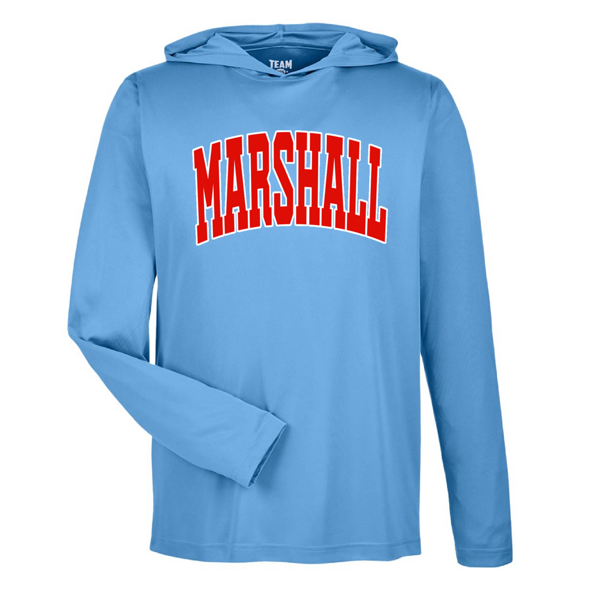 Long Sleeve Drifit Marshall Hoodie/ Youth and Adult Sizes