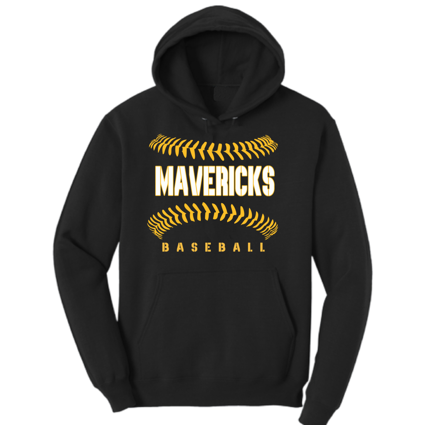 Mavericks Hooded Sweatshirt/ Youth and Adult Sizes - Mavs Baseball Hoodie