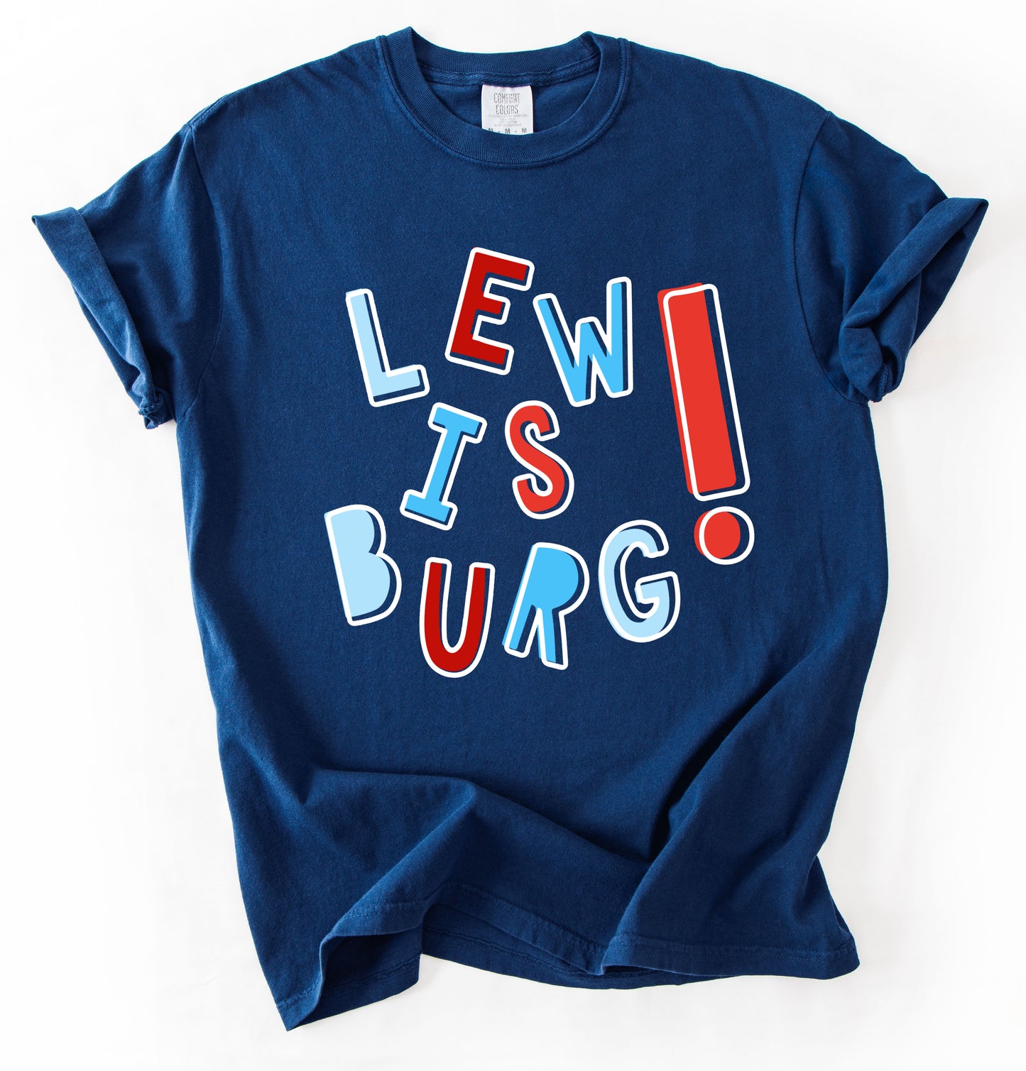 Comfort Colors Lewisburg! Tee/ Lewisburg Patriots/ Youth and Adult Sizes