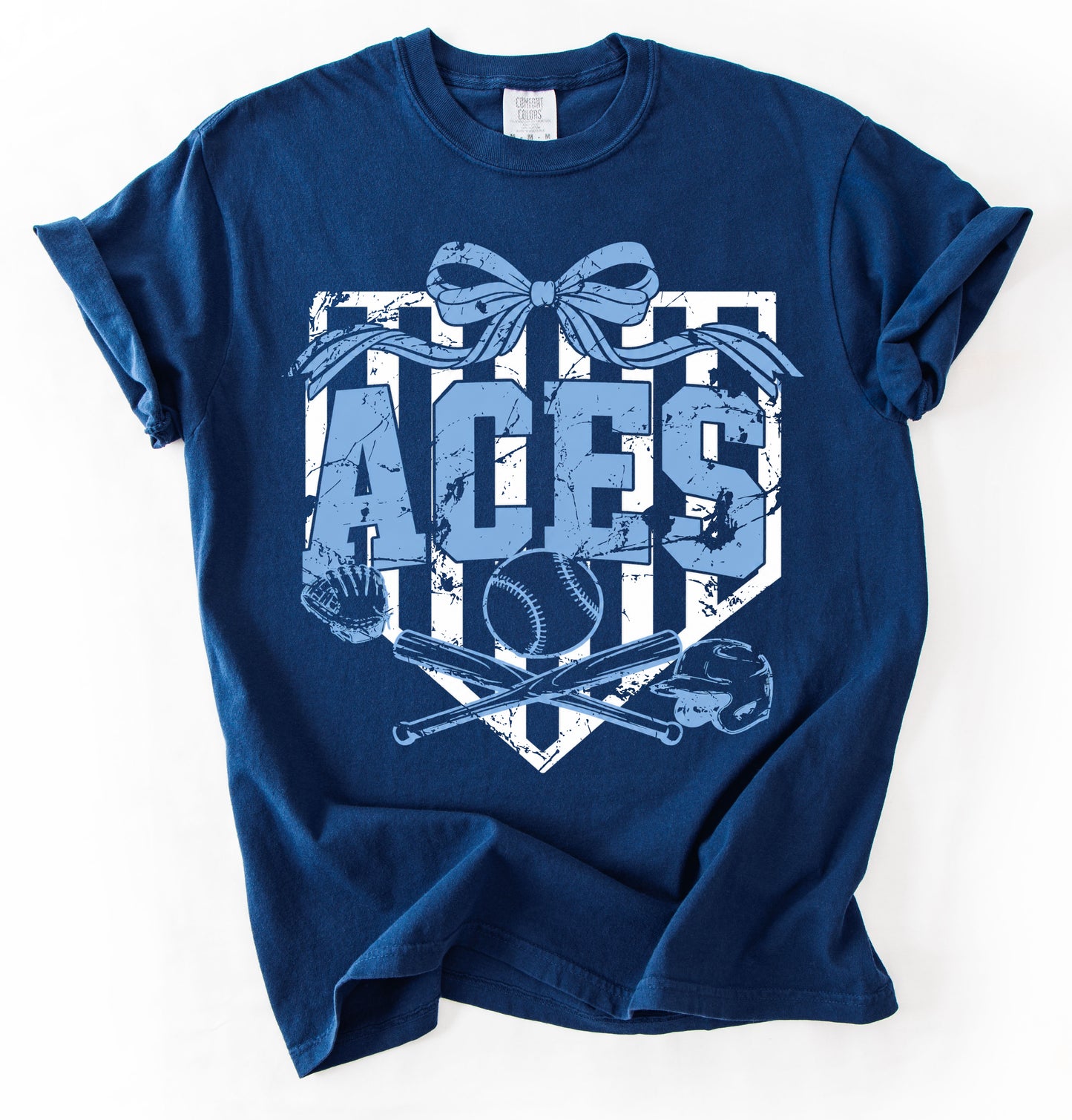 Comfort Colors or Bella Canvas Mississippi Aces Baseball Shirt