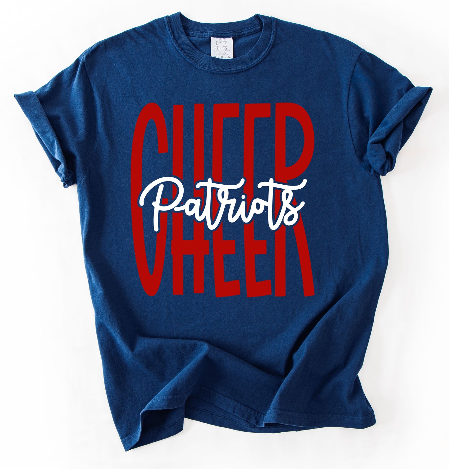 Navy Comfort Colors - Lewisburg Patriots Cheer Shirt /Youth and Adult Sizes