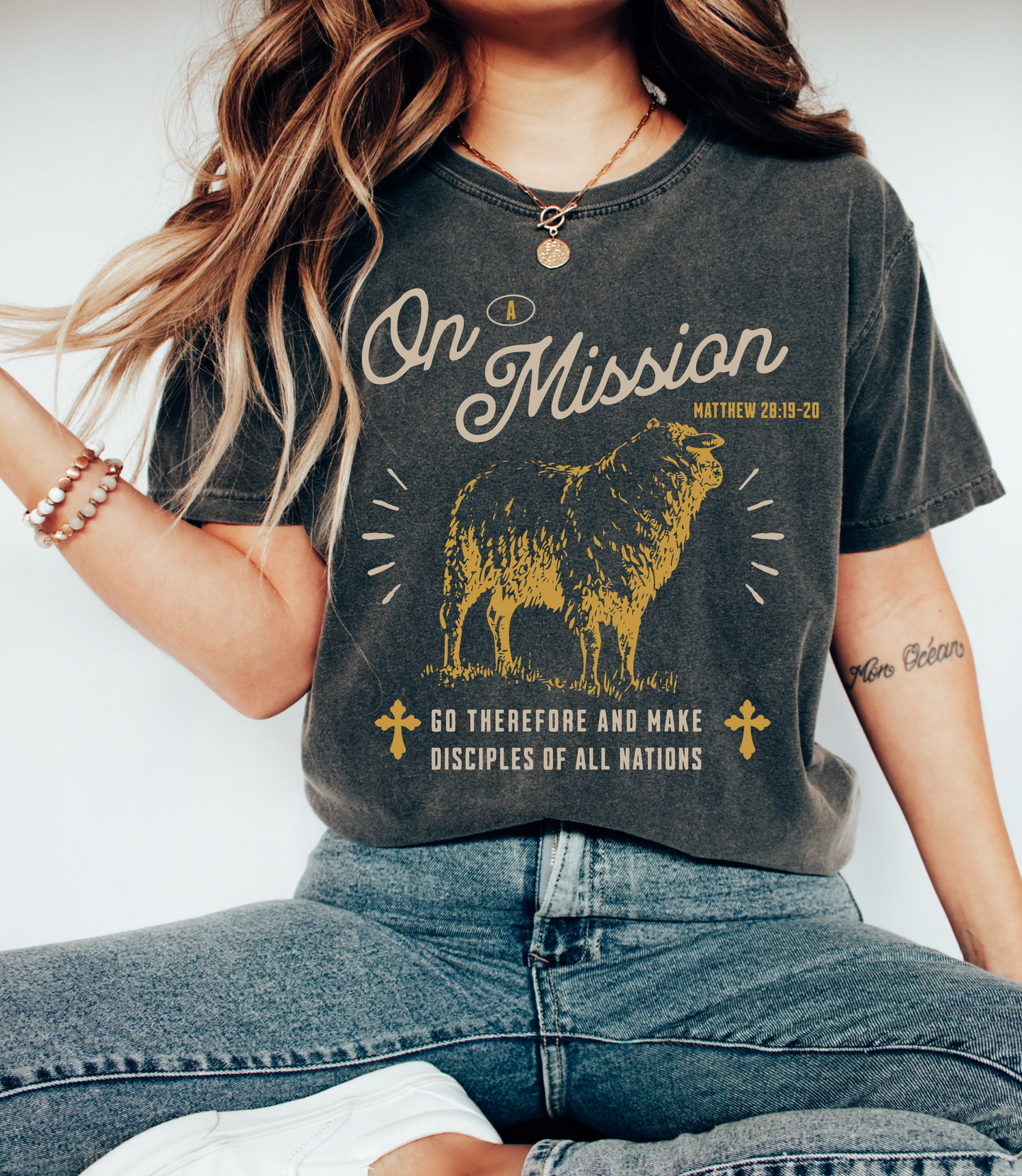 Comfort Colors On A Mission Disciples Shirt/ Youth and Adult Sizes