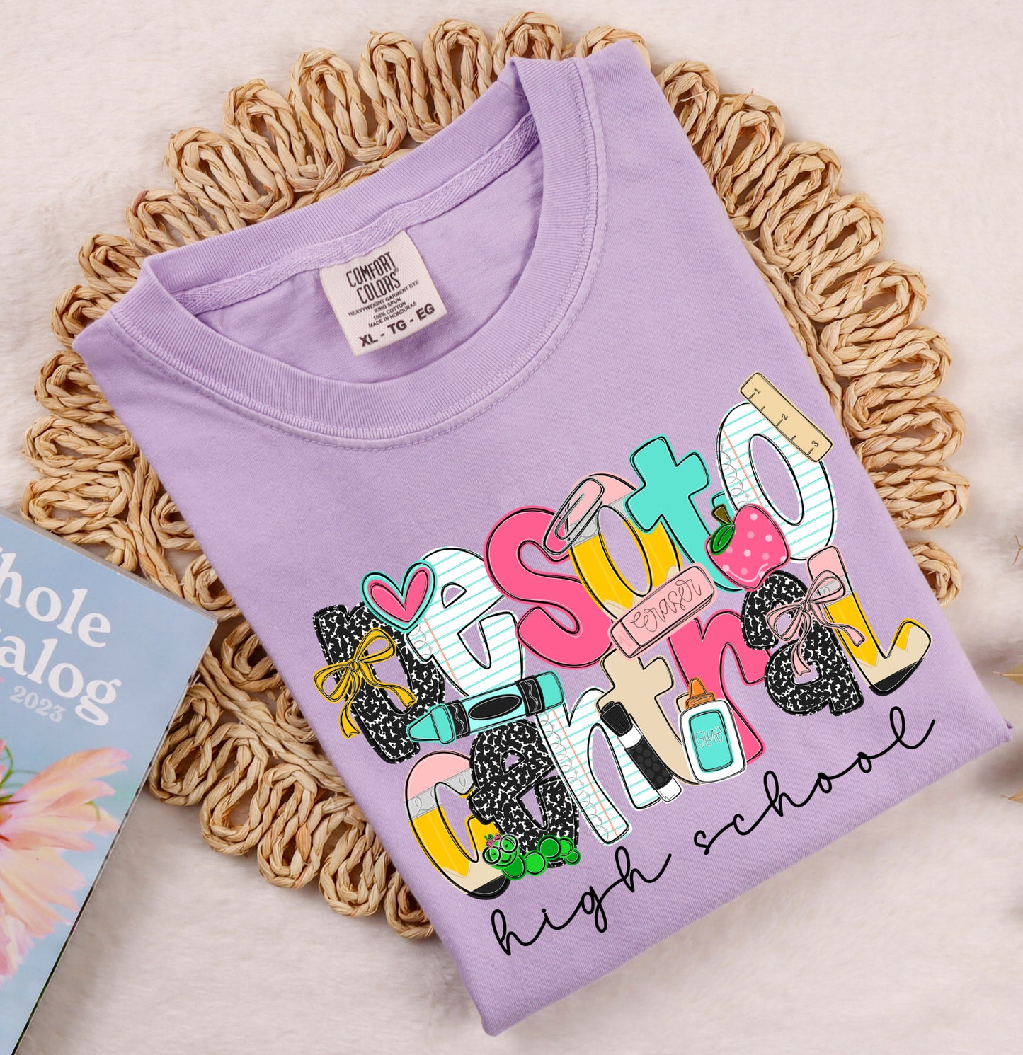 Comfort Colors Desoto Central Primary (OR ANY OTHER SCHOOL) Specific School Tee - YOUTH and ADULT SIZING