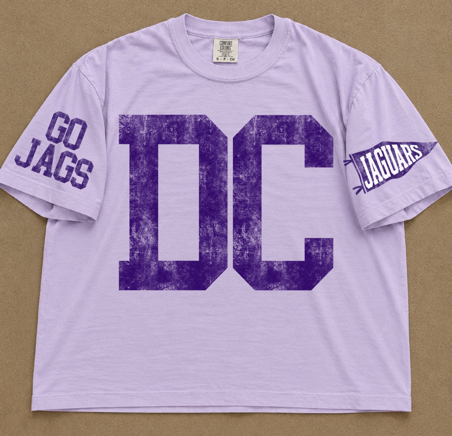 Custom Comfort Colors Desoto Central (OR ANY OTHER SCHOOL) Number Spiritwear Shirts/Football /Baseball or Softball/ Custom Boxy Crops