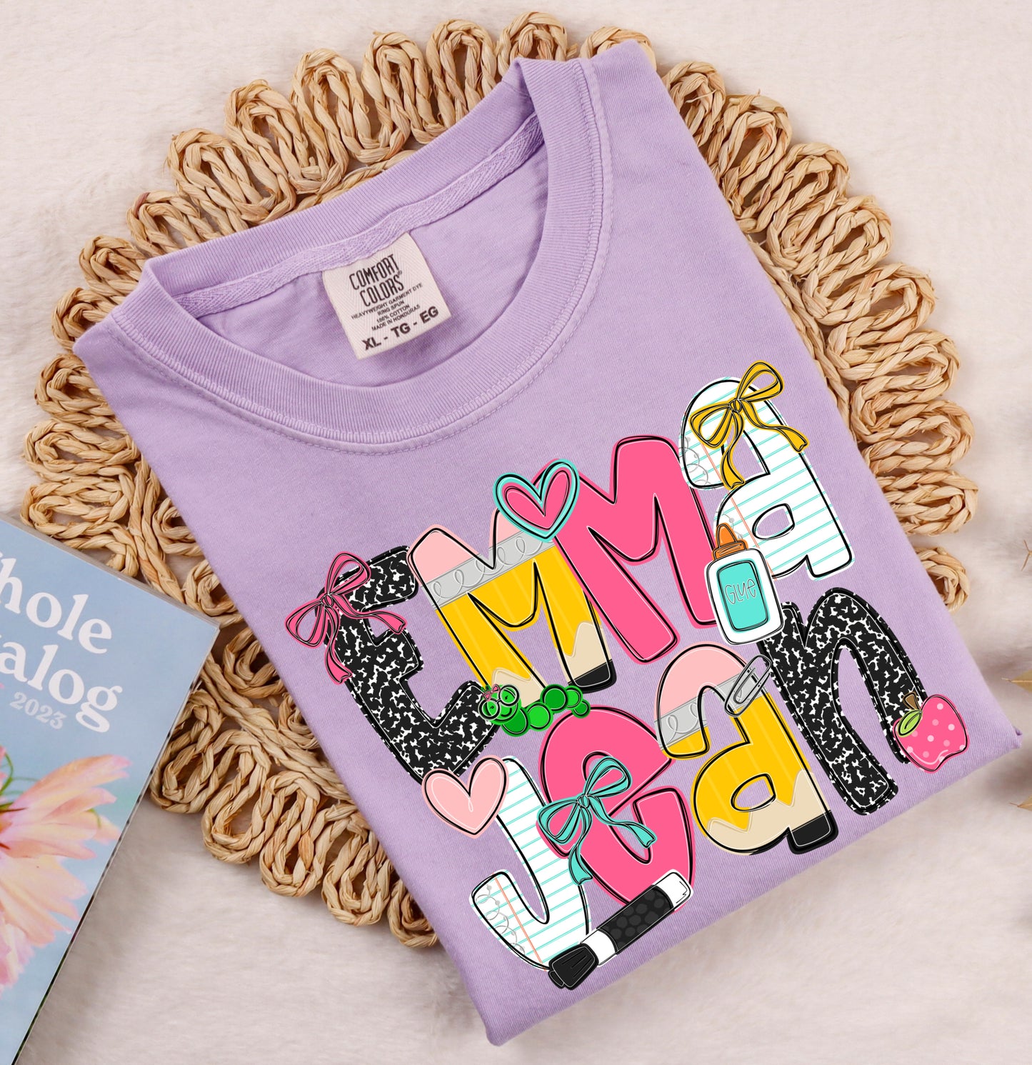 Custom Name Back To School Shirt/ Custom Comfort Colors or Bella Canvas -Youth and Adult Sizes Available