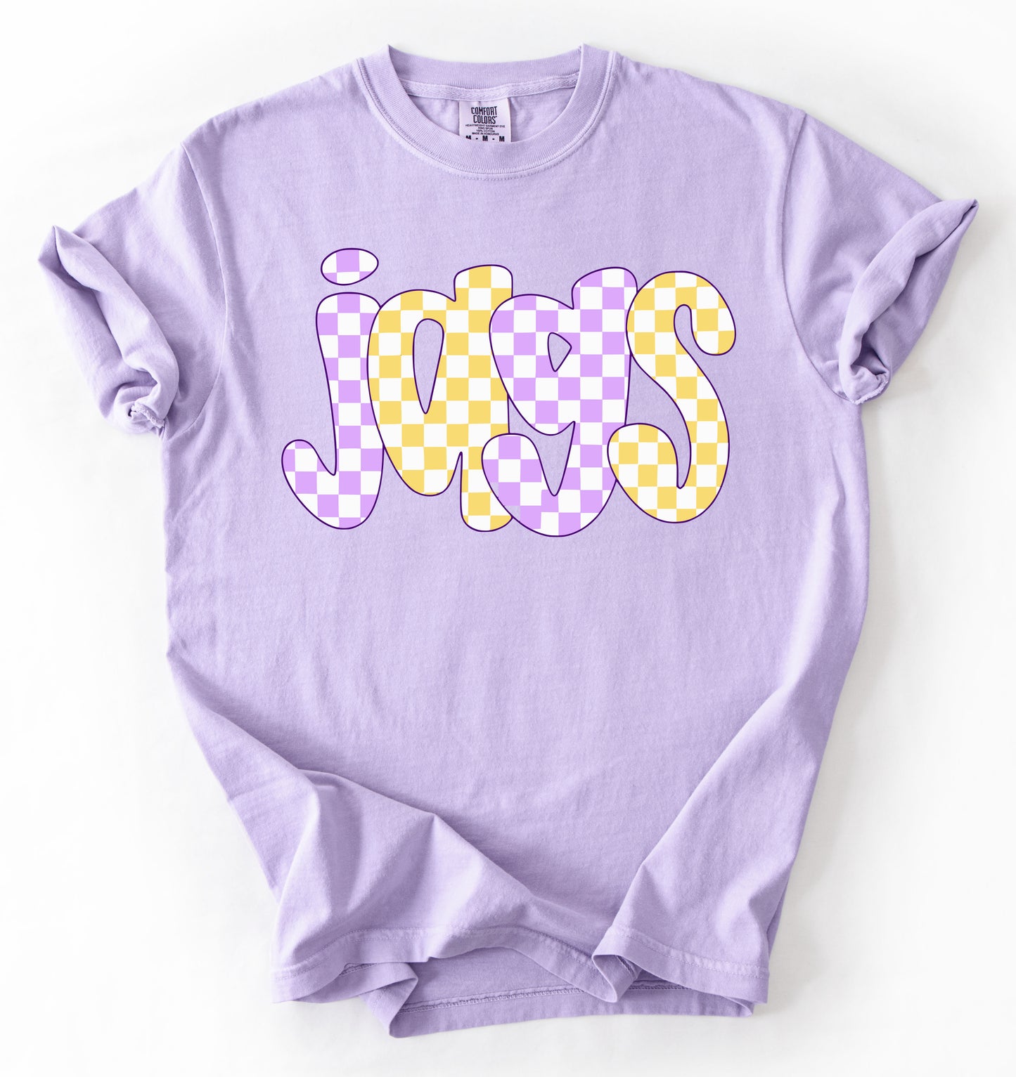 Comfort Colors Desoto Central Jags Checkered Tee / Desoto Central Schools / Mississippi School Shirt /Youth and Adult Sizes - DC Jags/ Desoto Central