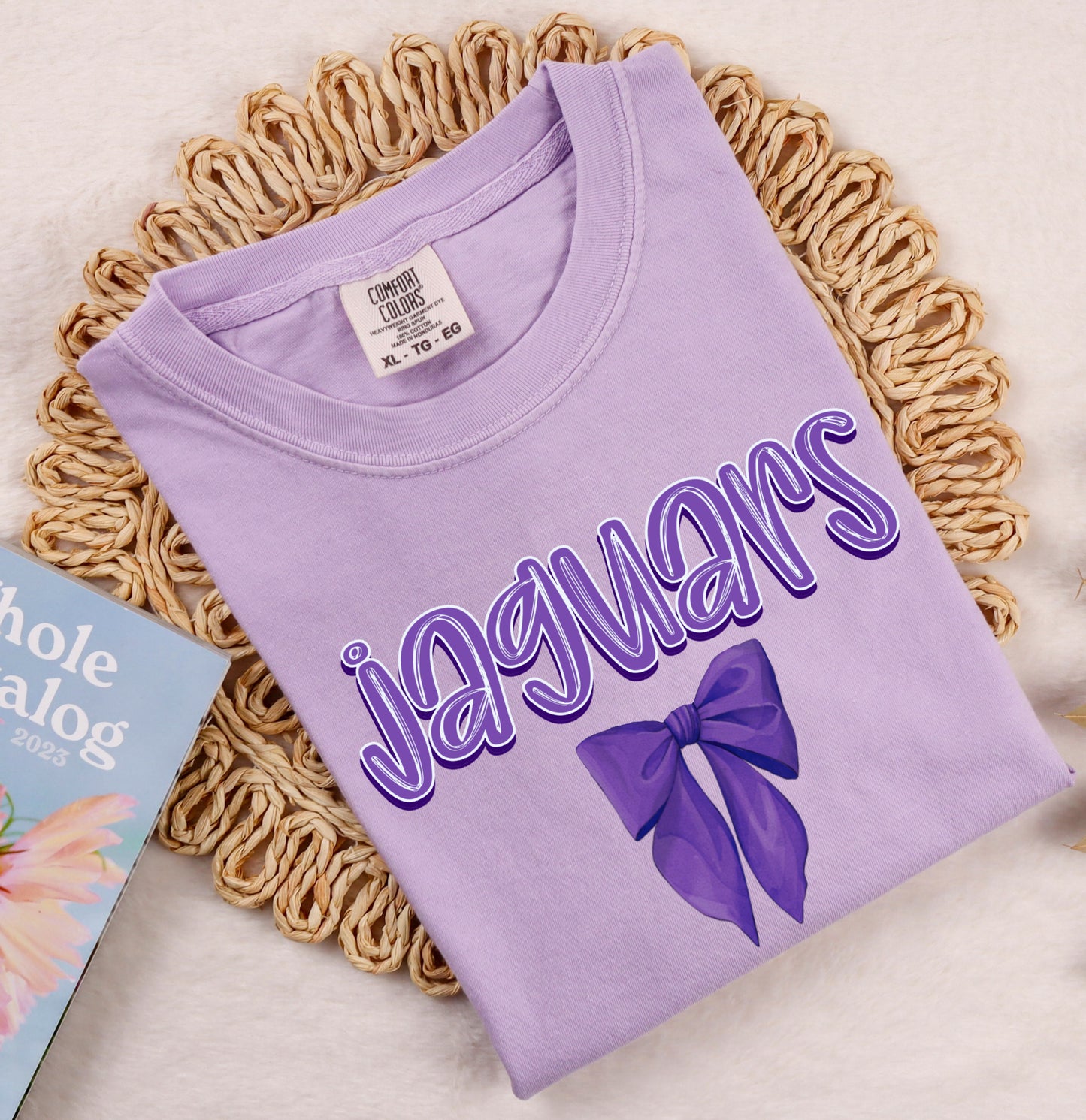 Comfort Colors or Bella Canvas Jaguars BowTee / Desoto County Schools / Mississippi School Shirt /Youth and Adult Sizes - DC Jags/ Desoto Central