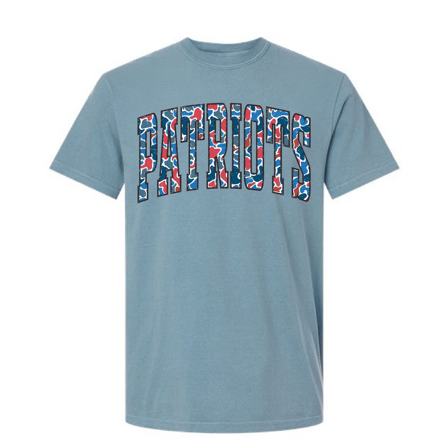Comfort Colors Camo Patriots Tee/ Youth and Adult Sizes