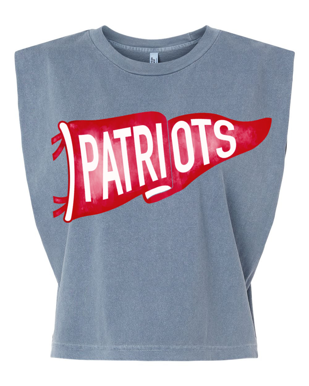 Patriots Pennant Flag Garment Dyed American Apparel Tank / Multiple Colors/ Adult Sizes/ Lewisburg -Desoto County Schools / Mississippi School Shirt