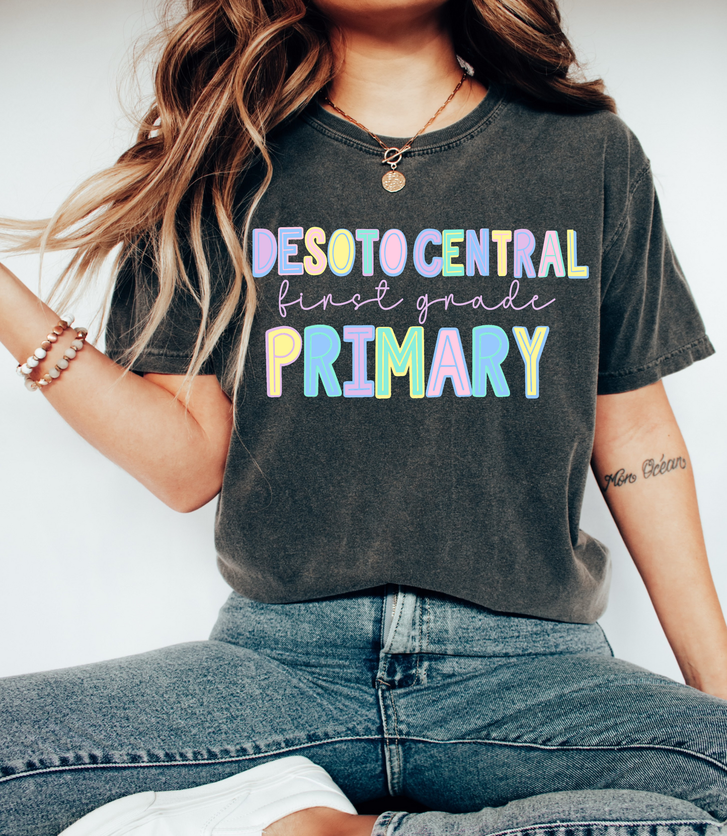 Comfort Colors Desoto Central Primary (OR ANY OTHER SCHOOL) Specific Grade Tee - YOUTH and ADULT SIZING