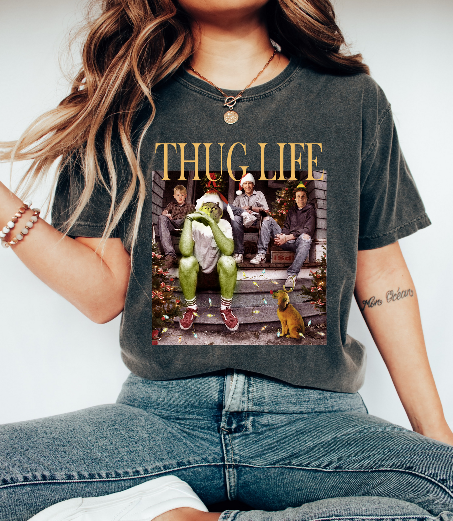 Comfort Colors Thug Life Christmas Popular Characters Tee/Christmas Movie Shirt/ Youth and Adult Shirts
