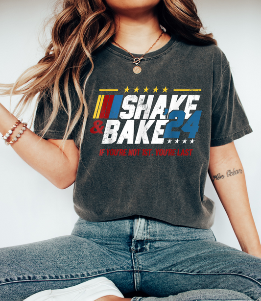 Short Sleeve Comfort Color Shake and Bake 2024 Shirt/ Funny Ricky Bobby Shirt
