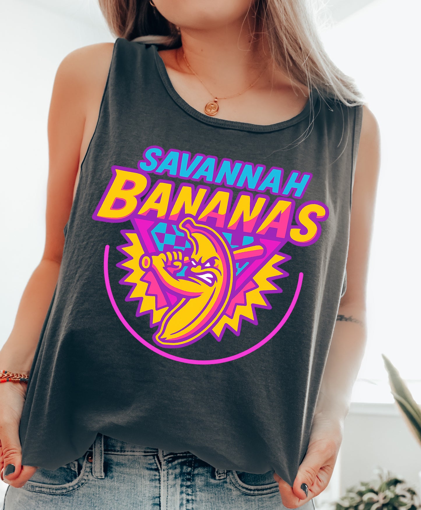 Comfort Colors Tank/ Banana Baseball Shirt/  Adult Sizes / Bright Colors