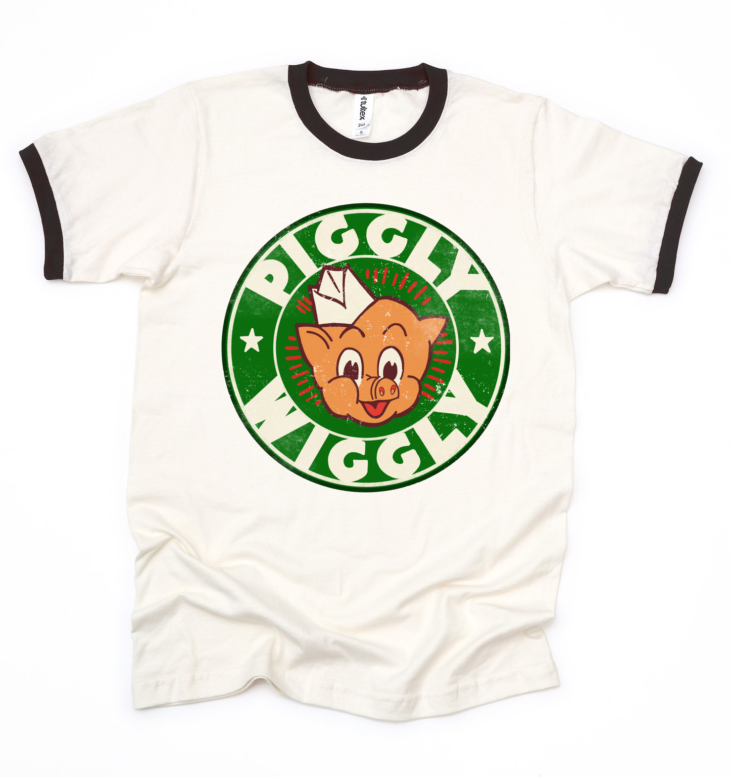 Piggly Wiggly - Ringer Tee/ Adult Sizes