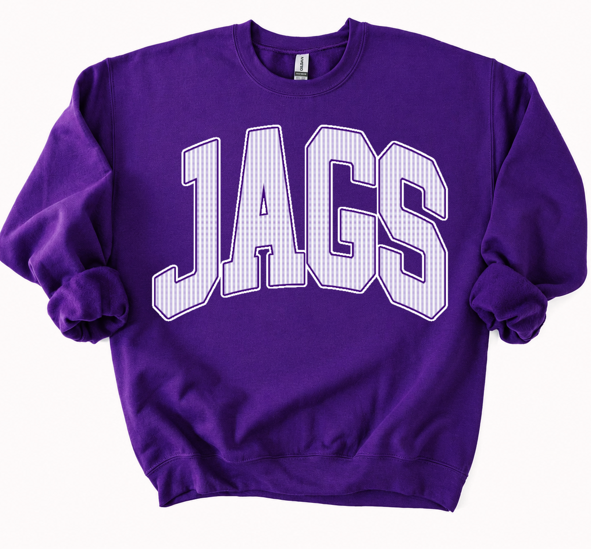 Jags Faux Seersucker Print Sweatshirt / Youth and Adult Sizes - DC Jags Sweater
