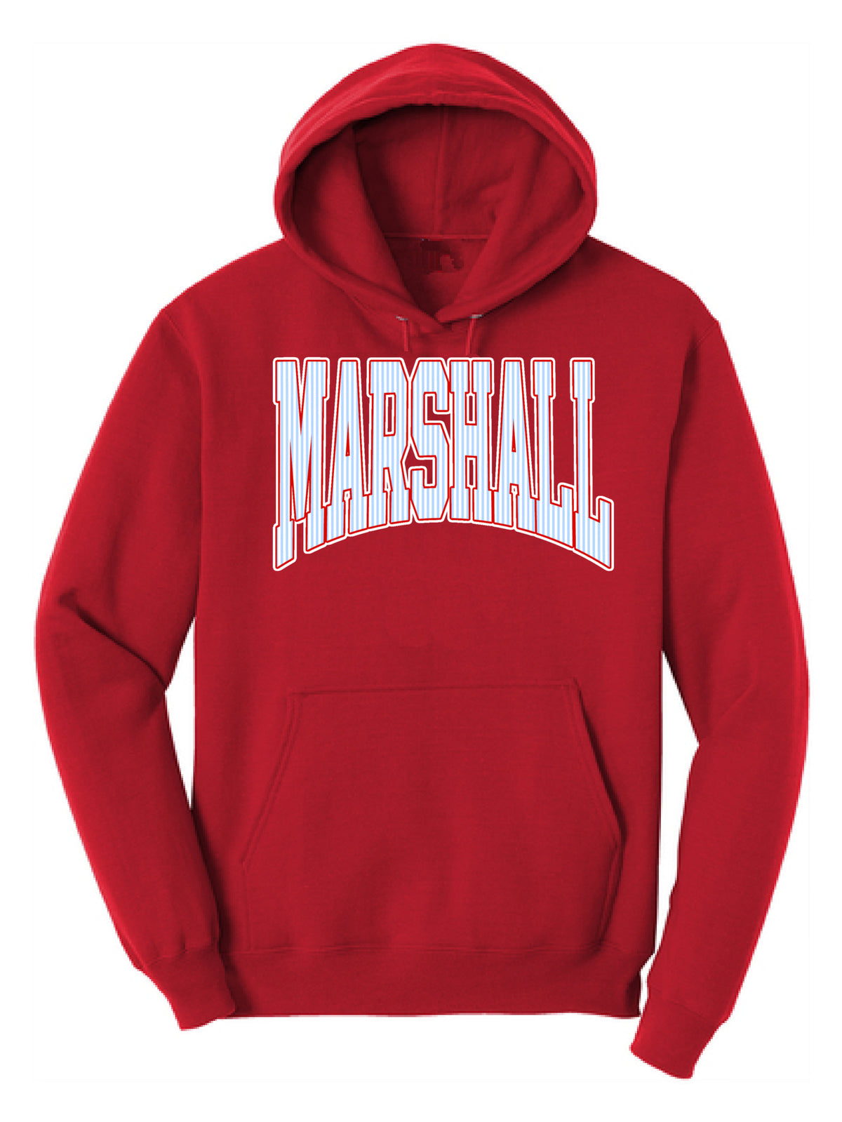 Marshall Seersucker Print Unisex Hoodie Sweatshirt Adult Sizes/ Youth and Adult Sizes