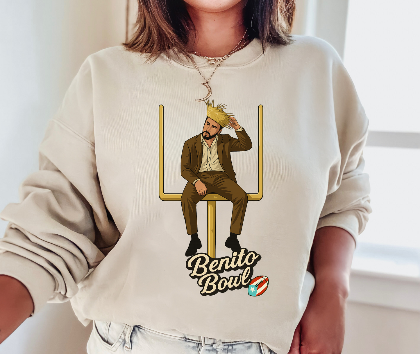 Gildan or Bella Benito Bowl Shirt/ Bad Bunny Sweatshirt