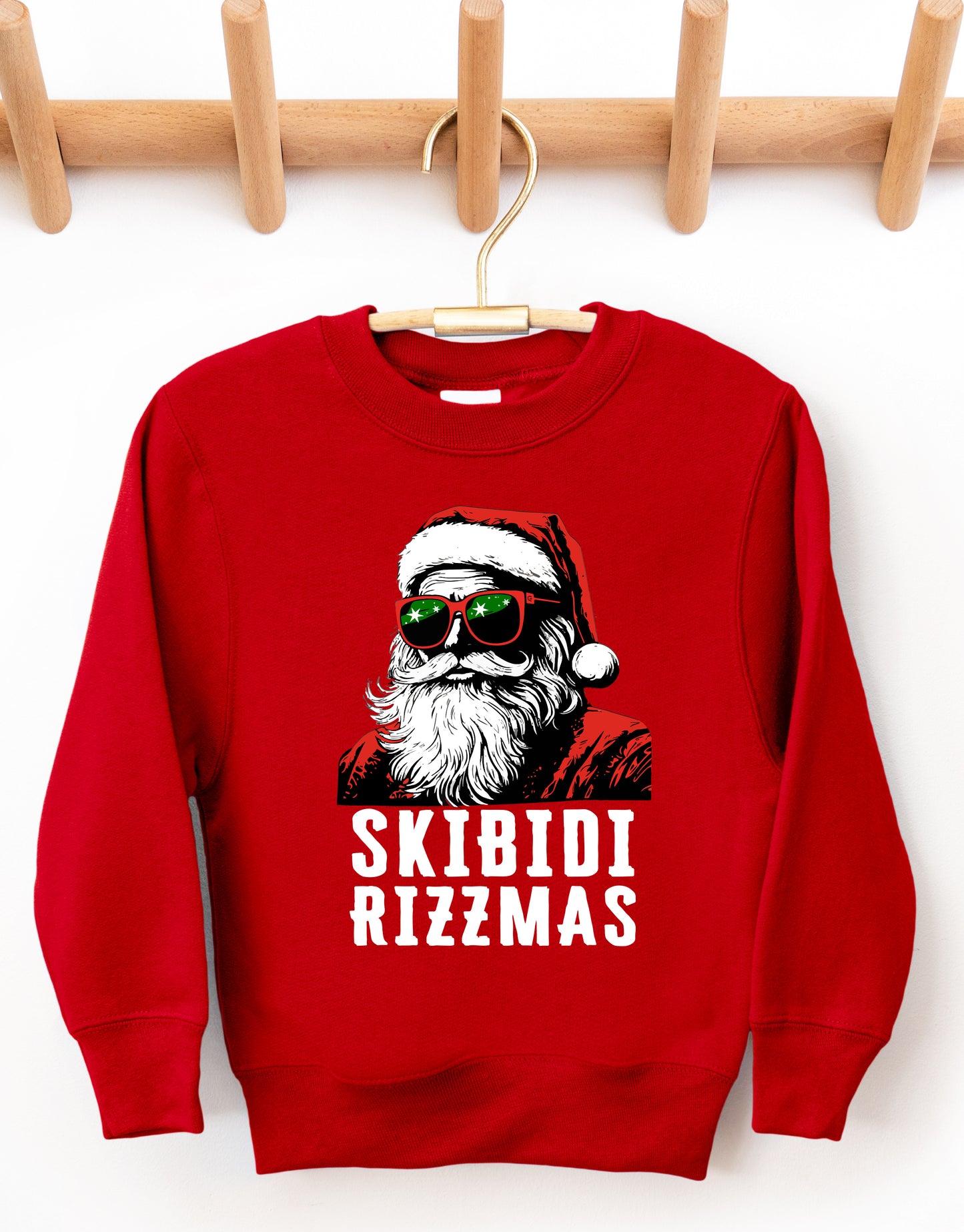 Gildan or Bella Canvas Skibidi Rizzmas Sweatshirt/ Funny Christmas Sweatshirt / Youth and Adult Sizes Available