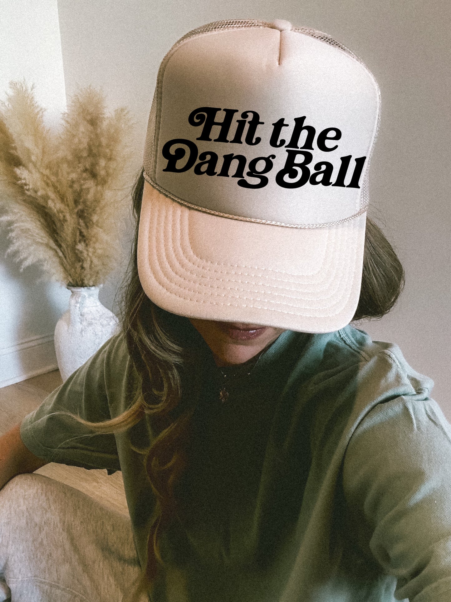 Hit The Dang Ball Baseball Trucker Hat/ Funny Gifts for Her/ Baseball Mom Hats/ MULTIPLE COLORS