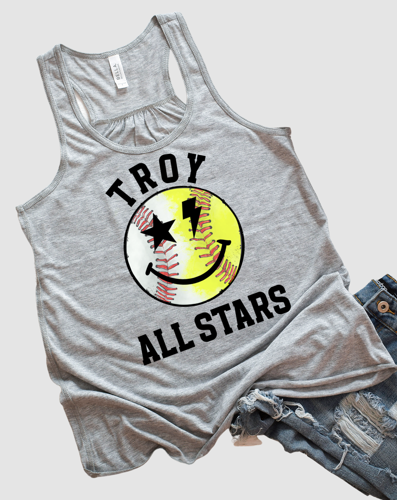 Troy Baseball/Softball Flowy Tank Adult Sizing / Troy Baseball Little League Shirts