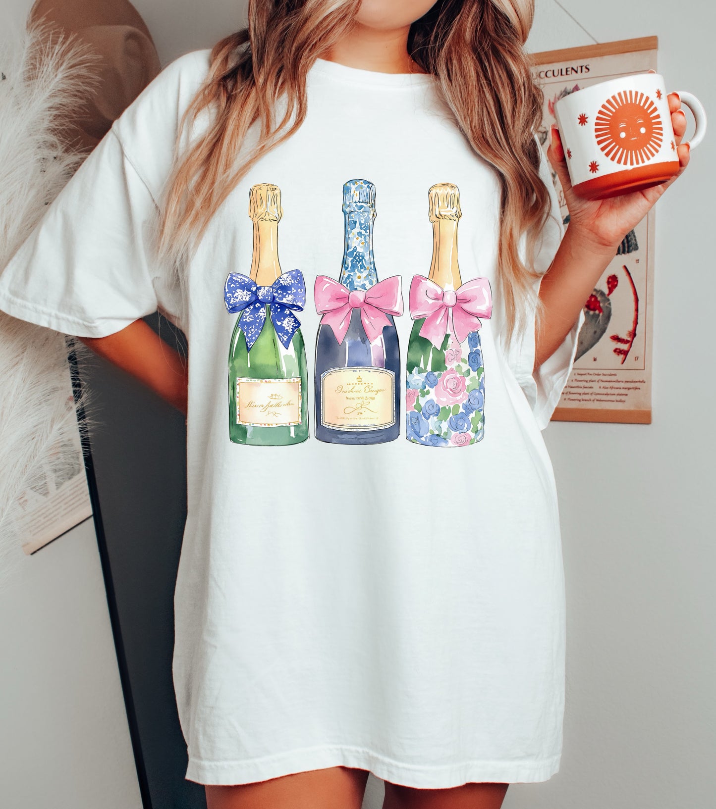 Champagne Trio Tee / Bella or Comfort Colors Brand/ Group Shirts/ Bachelorette Trip Shirts / Multiple Colors