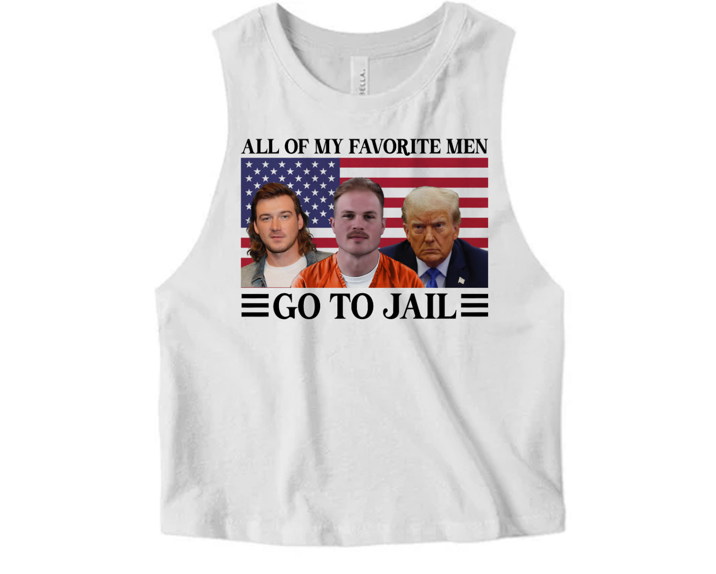 Funny Favorite Men Go To Jail Cropped Tank