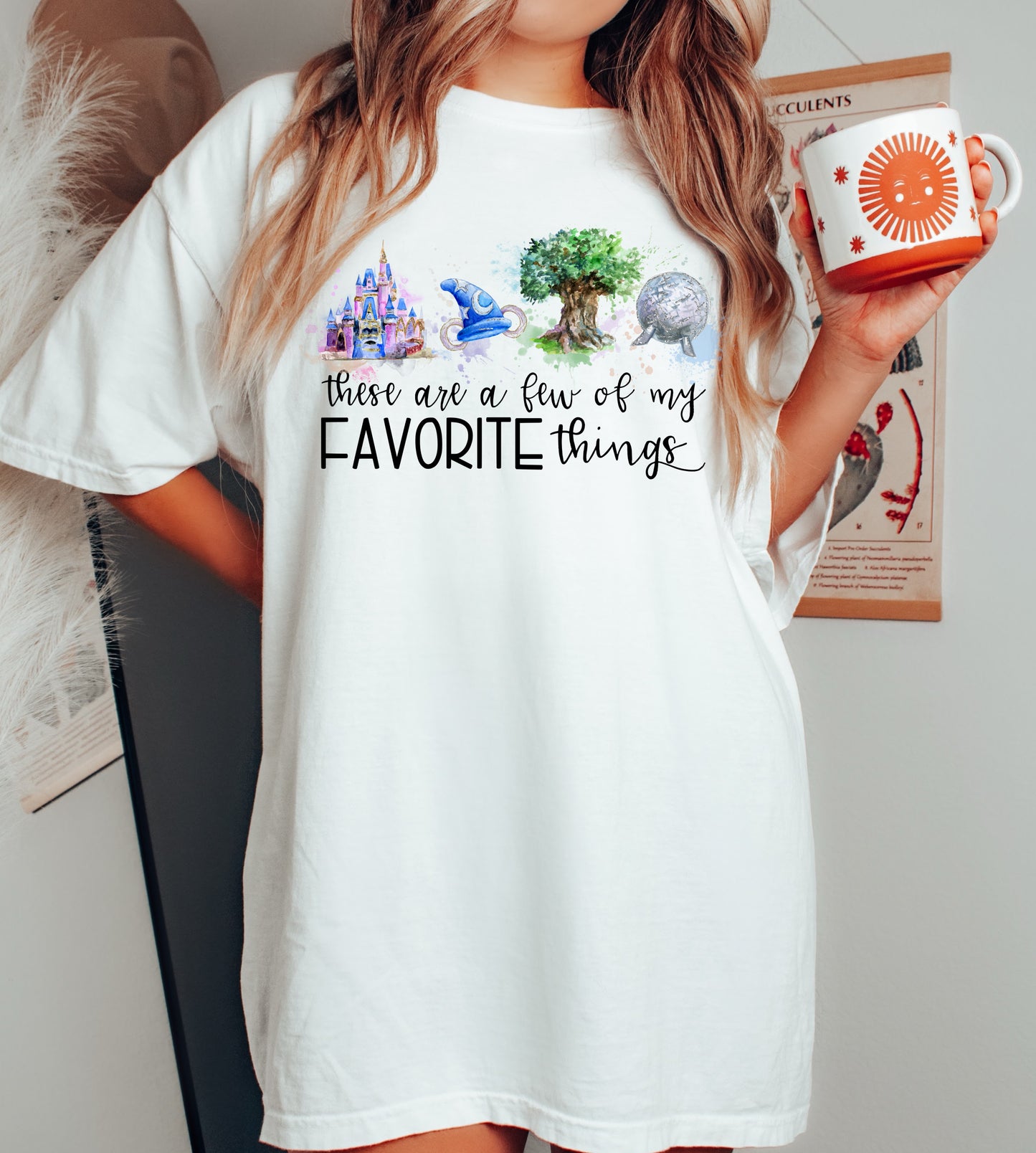 Bella Canvas or Comfort Colors These are a Few of my Favorite Things Shirt/ Magical Vacation Themed Shirt / Toddler, Youth, Adult Sizes/ Mommy and Me Vacation Tees