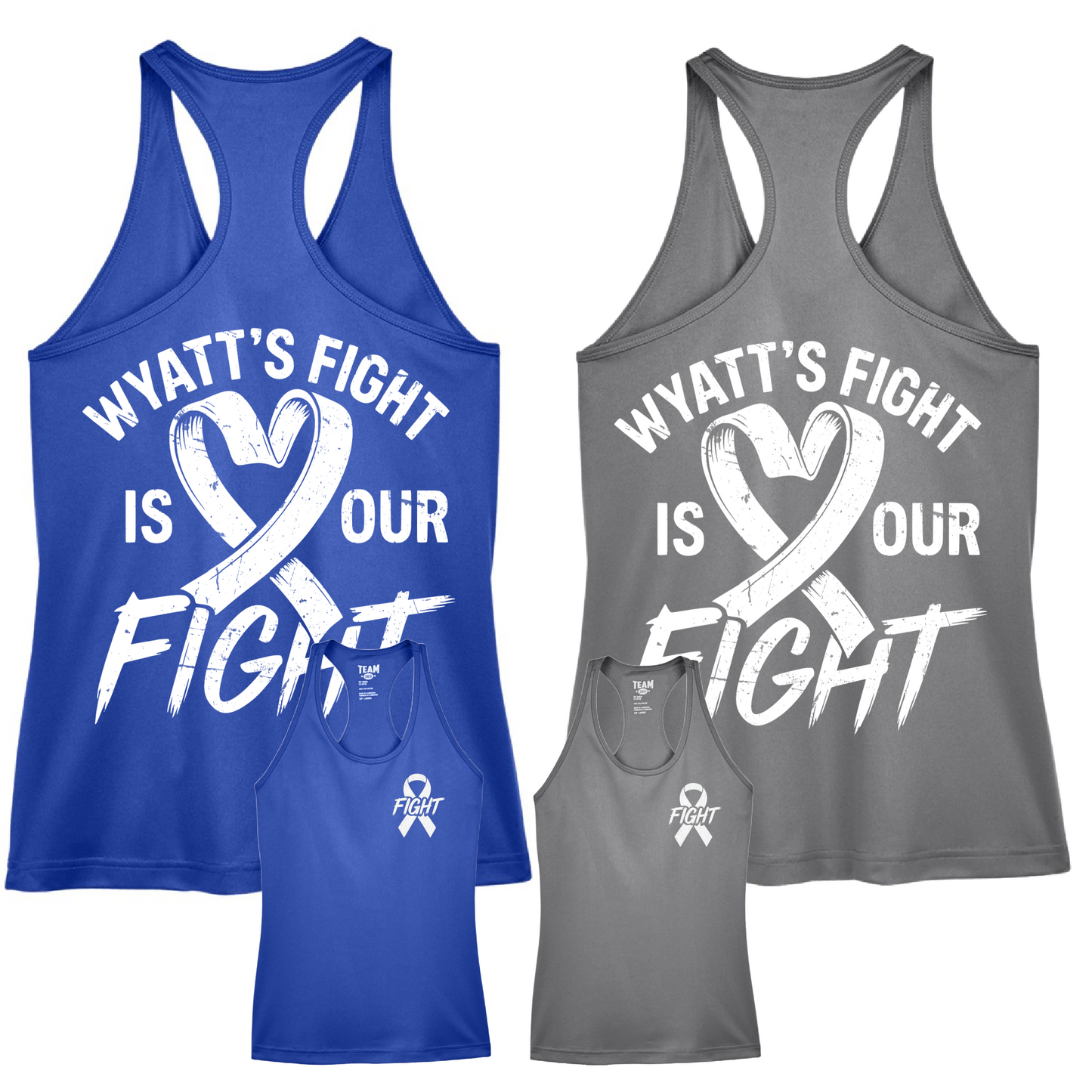 Wyatt's Fight Is Our Fight Fundraiser - /Multiple Colors Available/ Race Tank