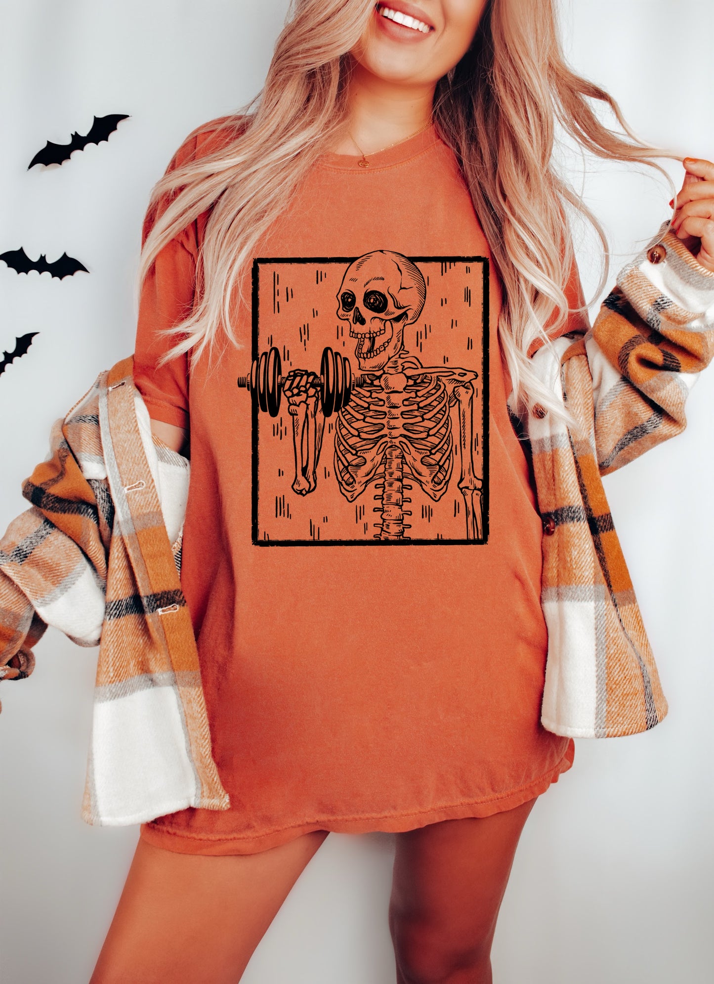 Comfort Colors Skeleton Lifting Shirt