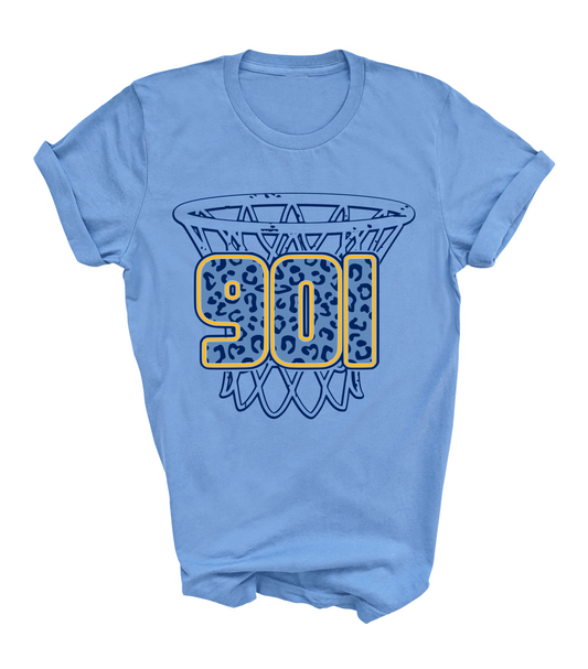 901 Basketball Hoop Tee/ Toddler, Youth, and Adult Sizes