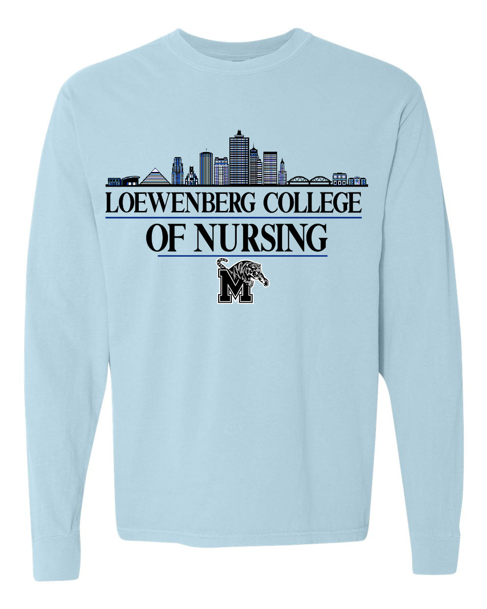 Memphis Loewenburg College of Nursing Comfort Color Tees and Sweatshirts