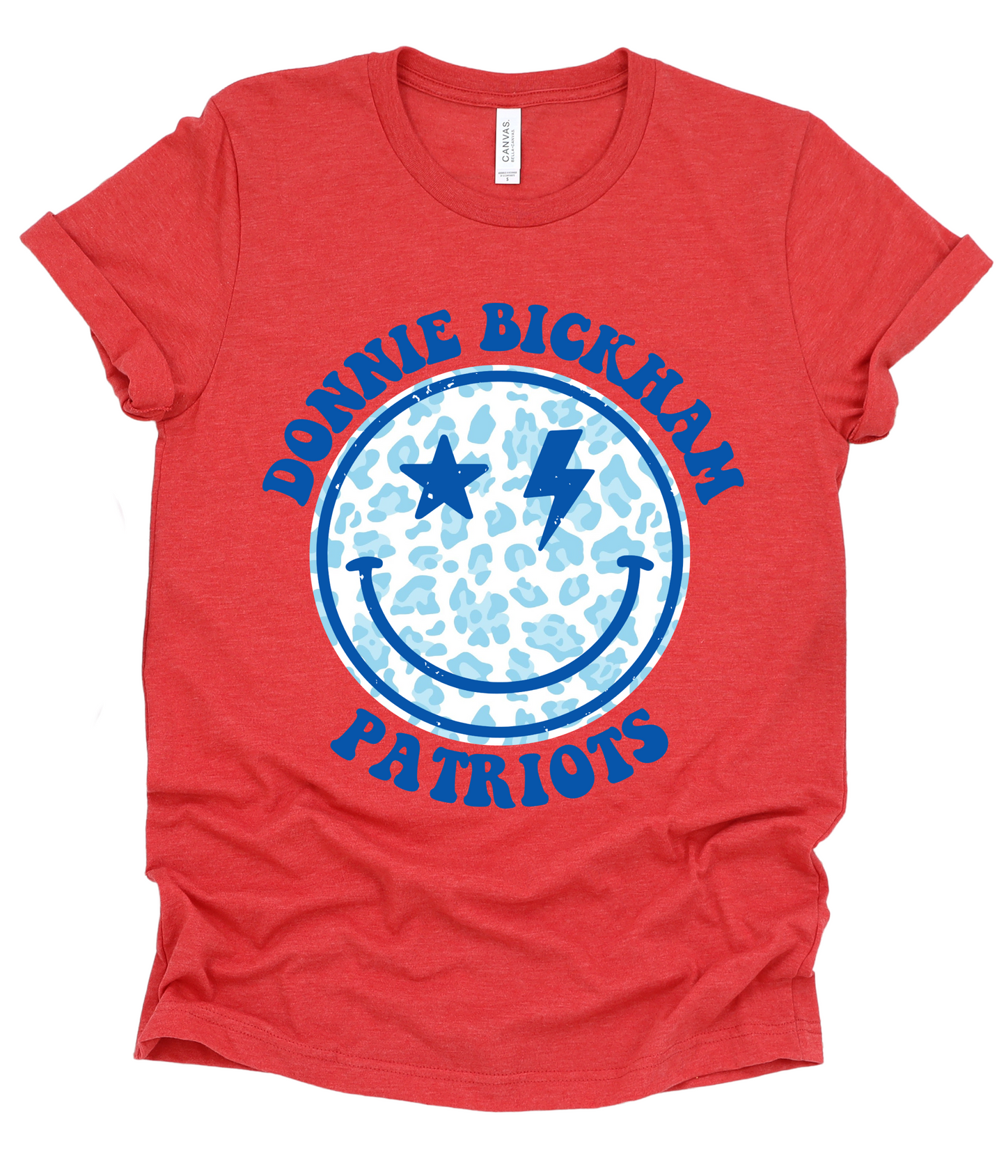 Donnie Bickham Patriots Smiley Soft Style School Tee