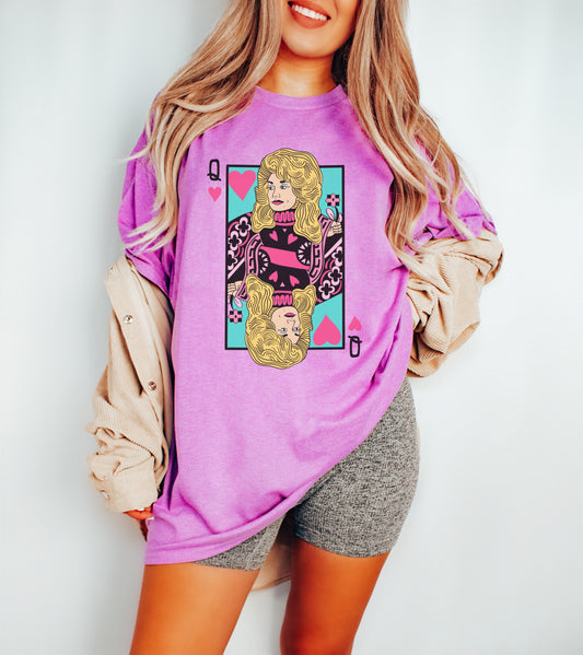 Soft Style Queen of Country Card Shirt/ Country Music Legends Tee/  Adult Sizes/ Dolly Card