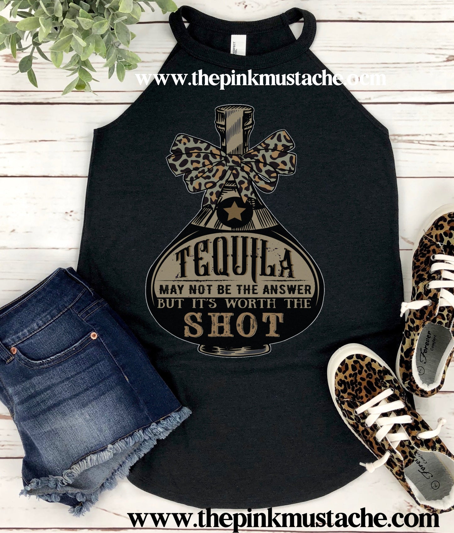 Tequila Might Not Be The Answer But It's Worth A Shot - Tank - Super Cute Tank Top
