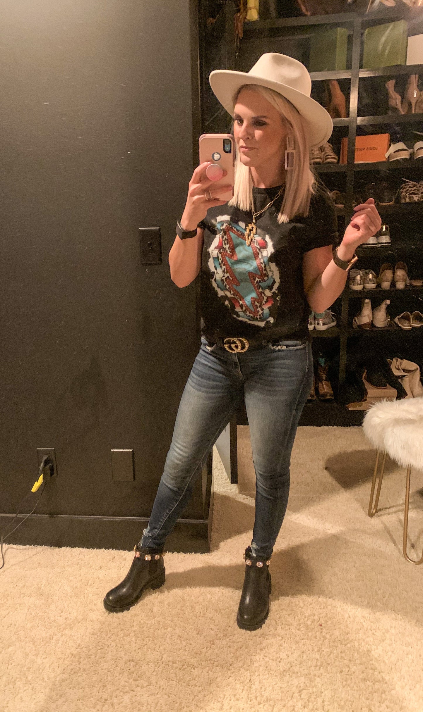Punchy Lightning Super Soft Cute Tee / Western Boho Tee