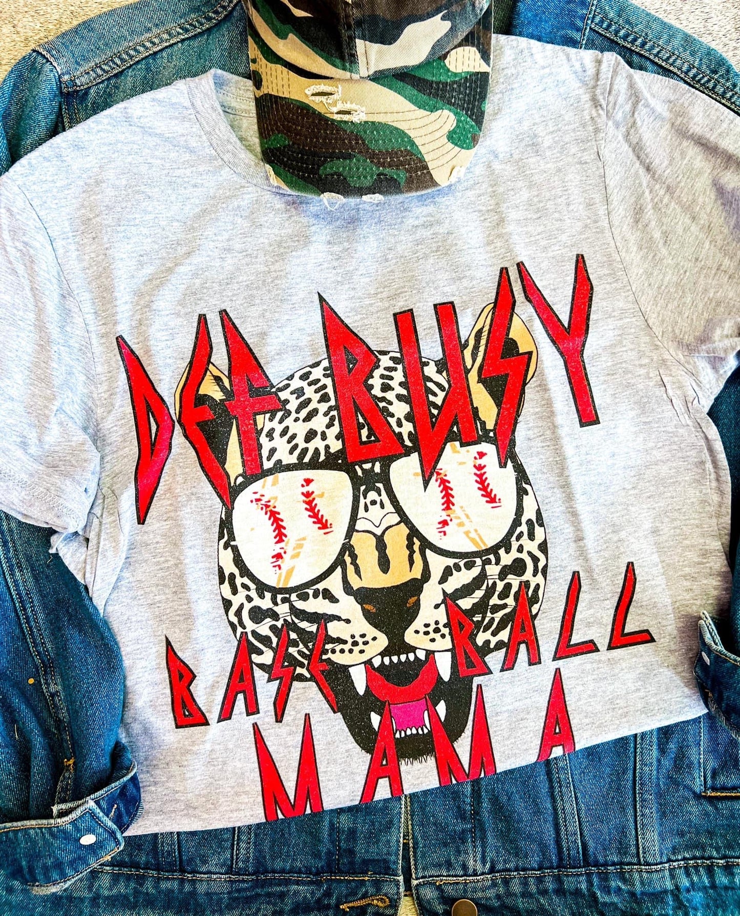 Soft Style Def Busy Baseball Mama Tee/ Adult Tees / Vintage Inspired Tee