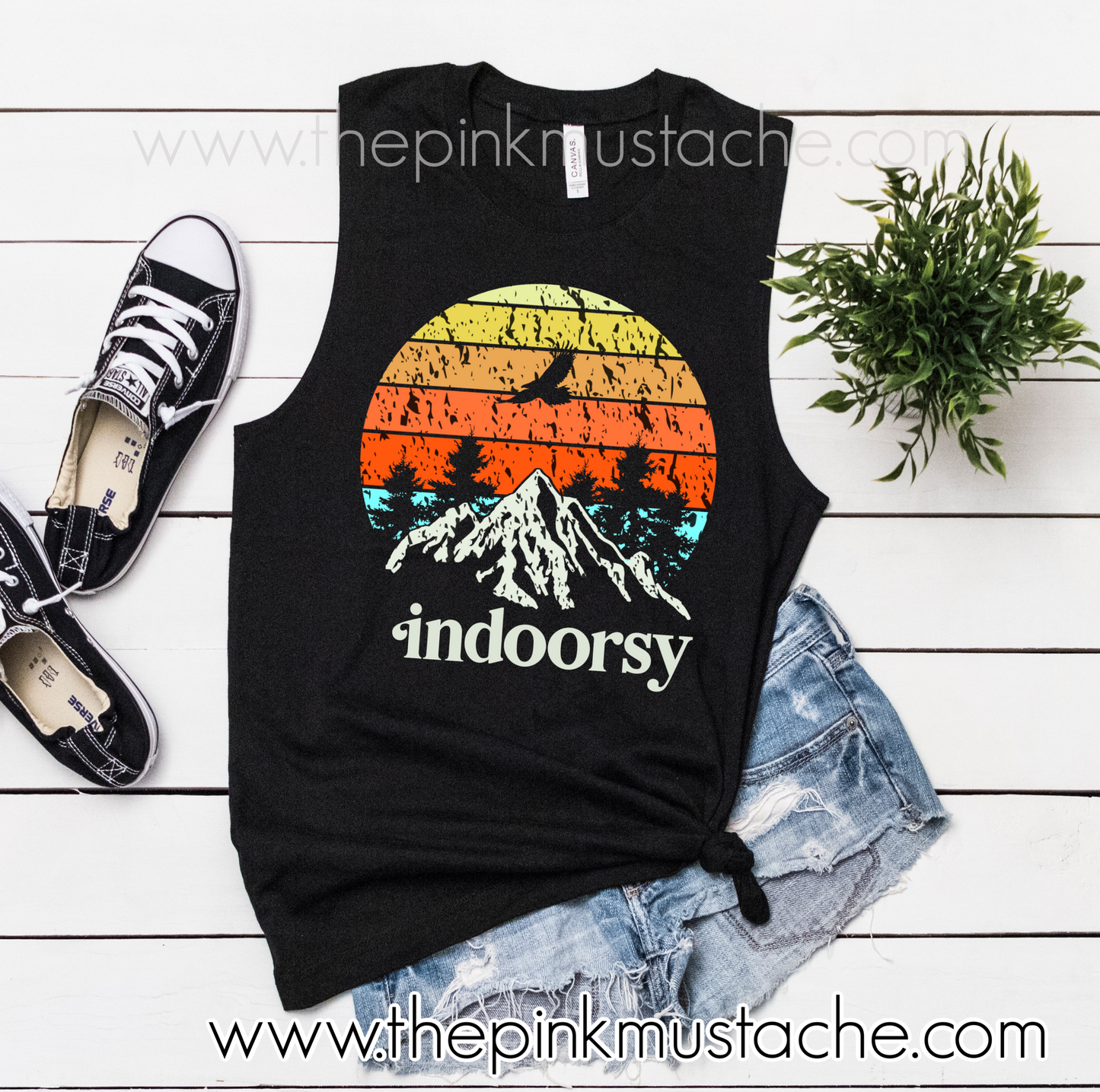 Funny Indoorsy Tank Top, Crop Tank, Or T-Shirt - Racerback Tank Top -Funny Quarantine Tank