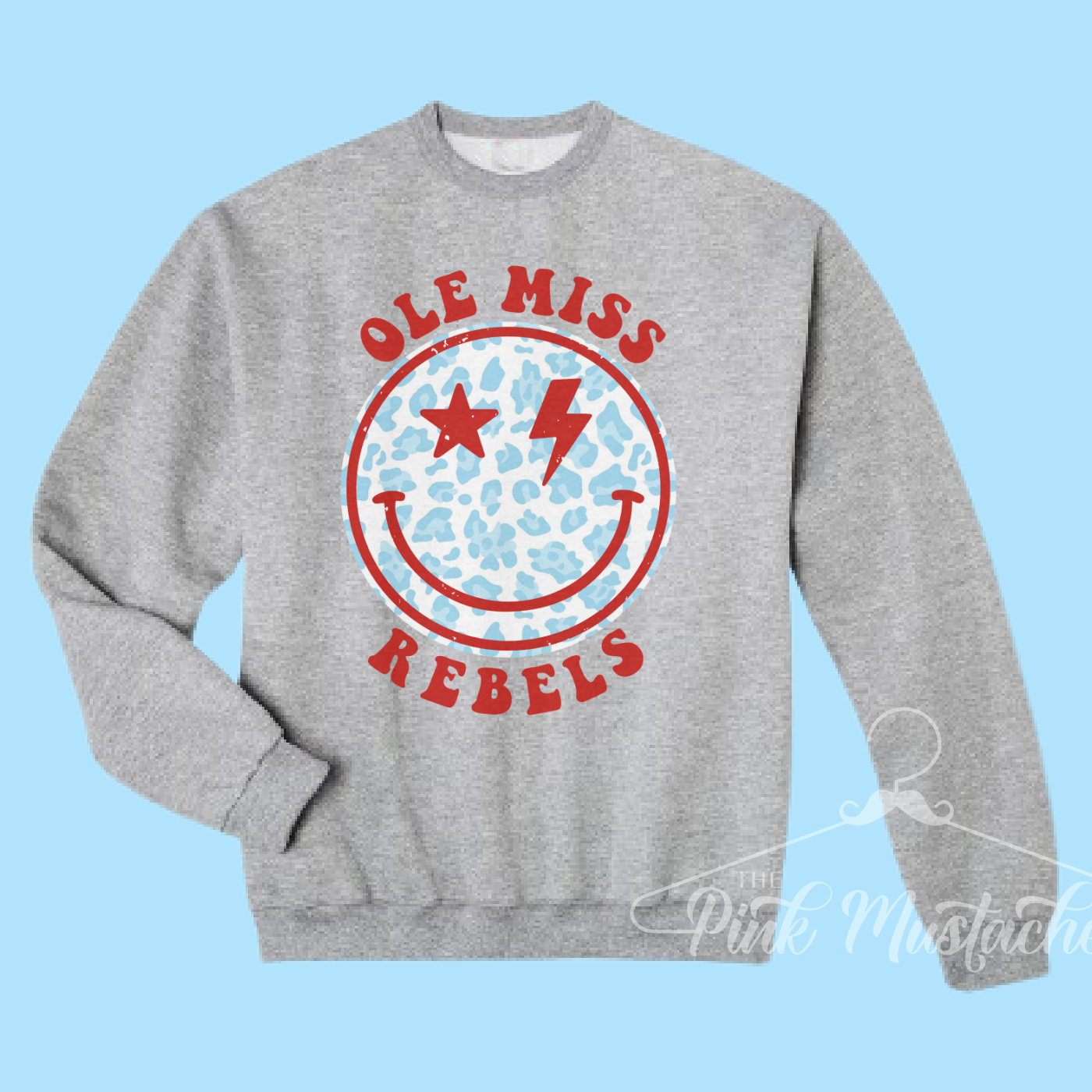 Oxford Rebels Distressed Smiley Unisex Sweatshirt / Toddler, Youth, and Adult Sizes