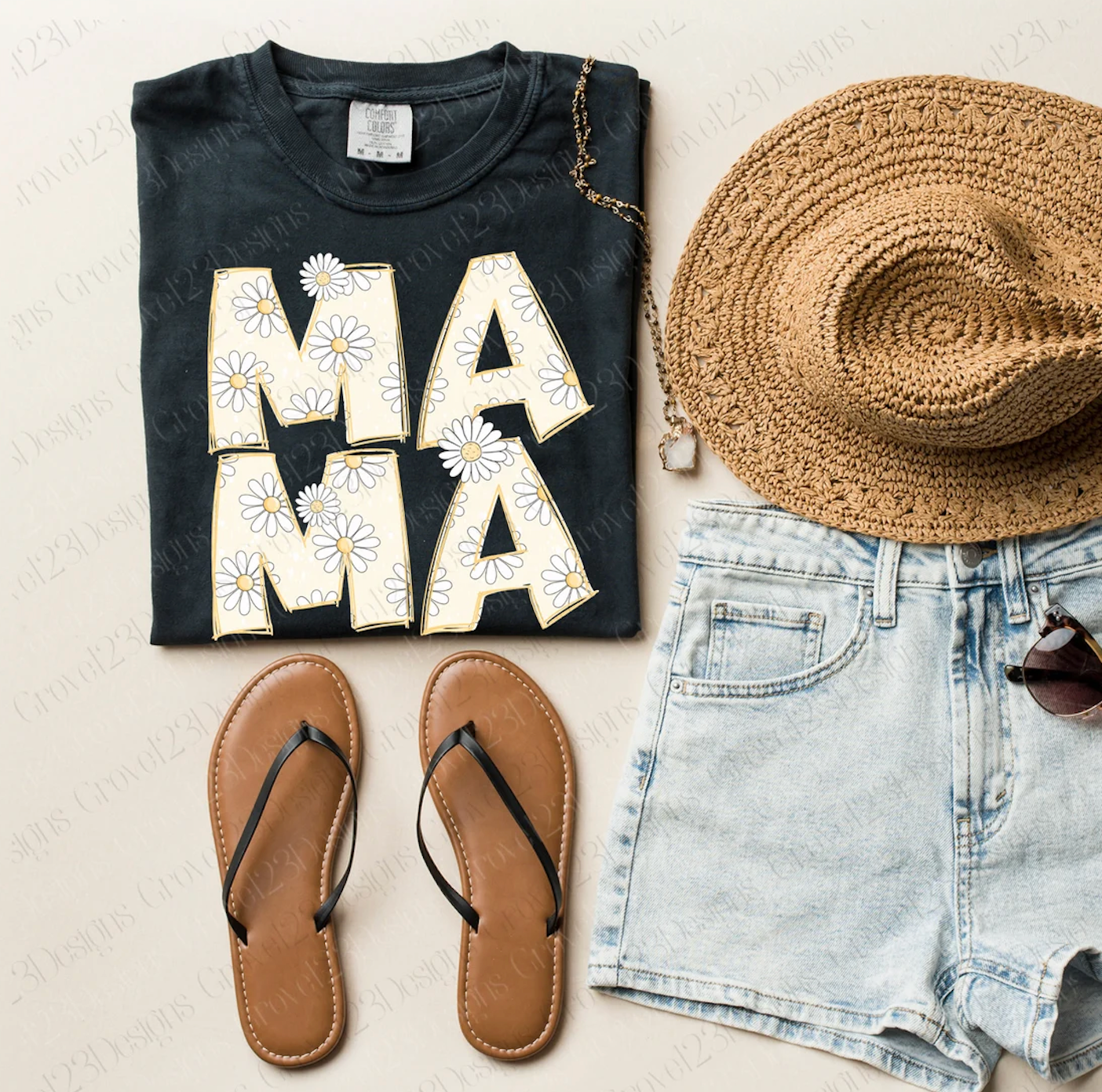 Soft Style Mama Daisy Shirt /Mom Life Tee/ Gifts for Her