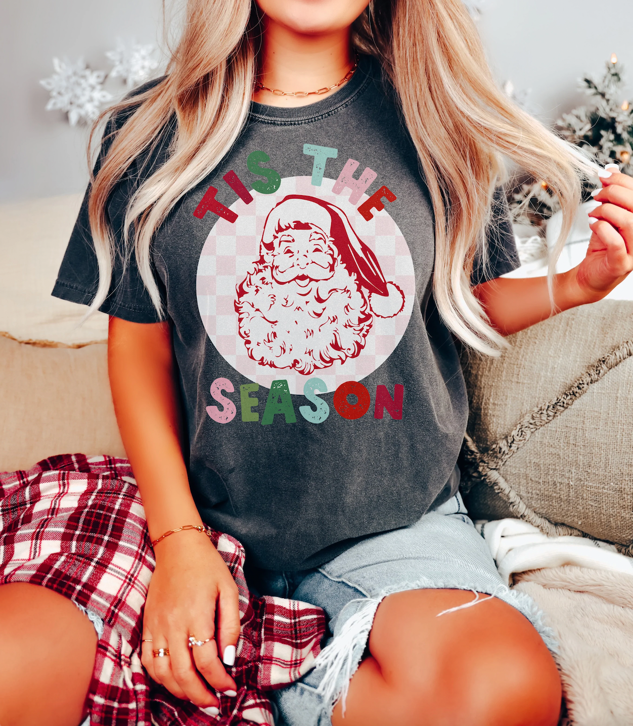 Comfort Colors Tis The Season Shirt/ Unisex Funny Christmas Shirt