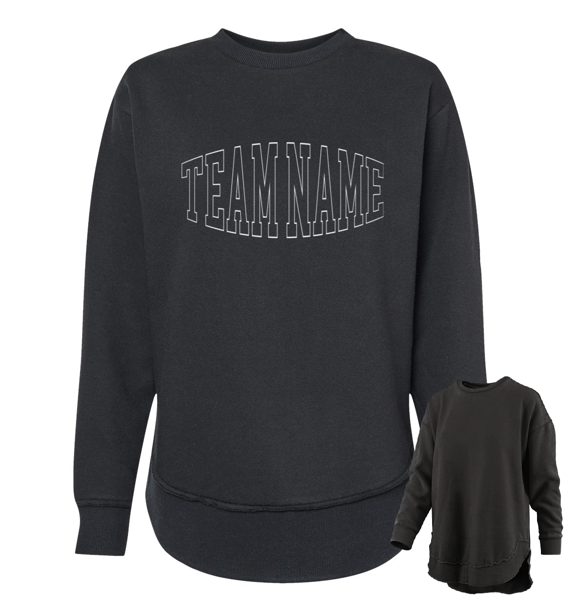 ANY TEAM/SAYING Boutique High Low Quality Sweatshirt/ Custom ANY Saying