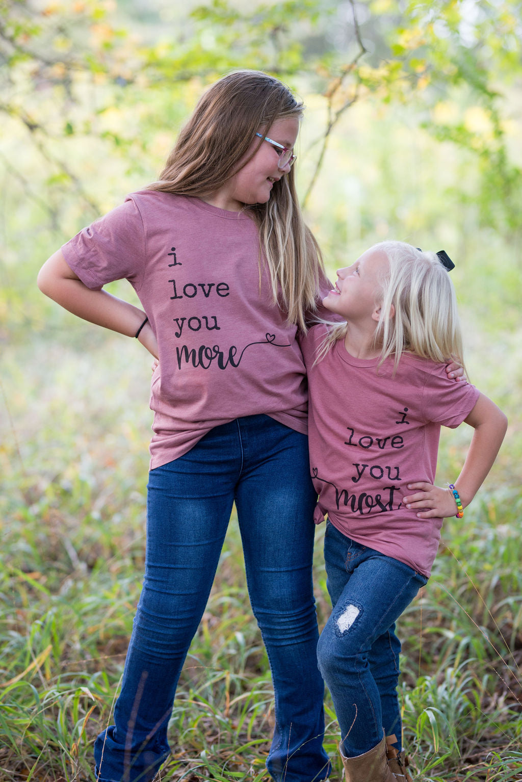 Love You More, Love You Most Matching Tees / Mommy and Me/ Sissy and Me