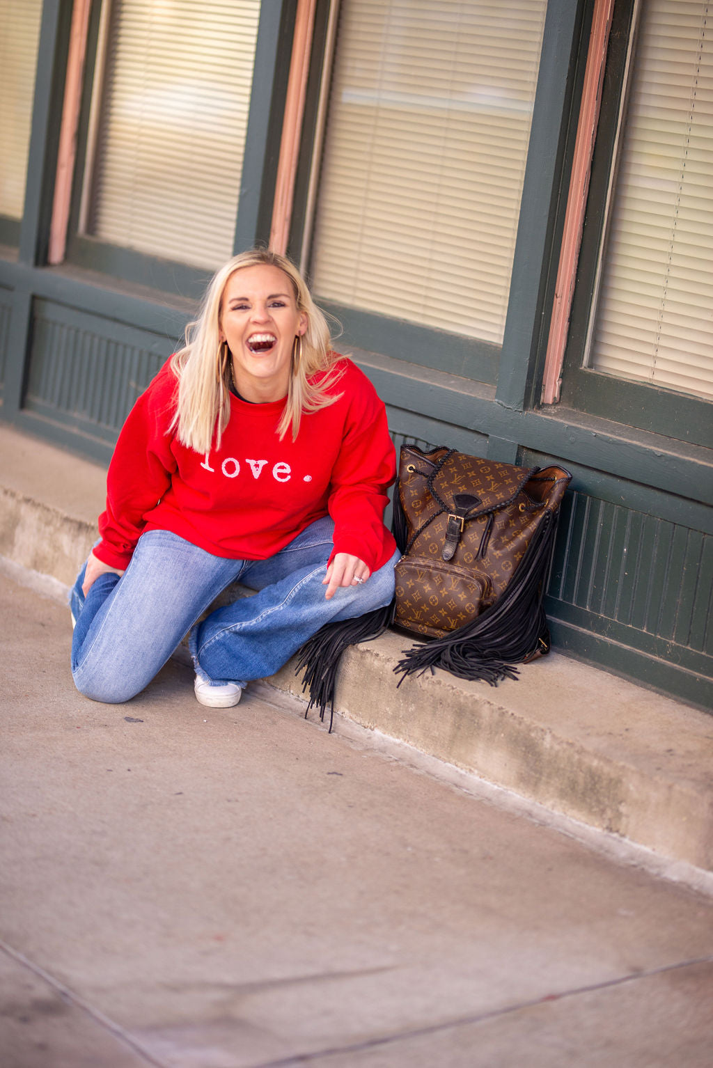 Love Sweatshirt / Valentines Themed Sweatshirt / Love Red Sweatshirt/ Gifts for Her - Mommy and Me