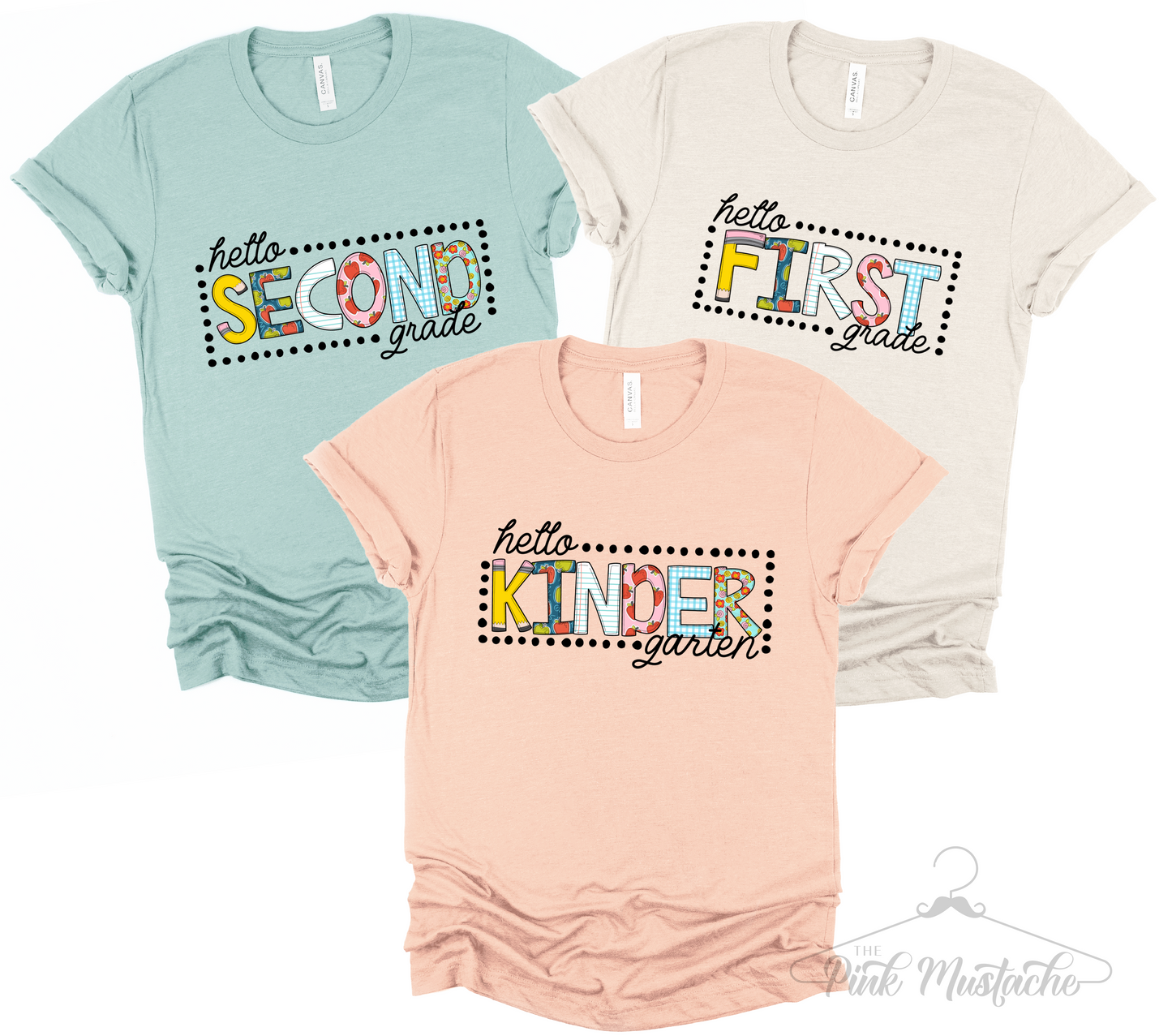 Hello Any Grade Tee/ Teacher Shirts/ Student Shirts/ Multiple Colors