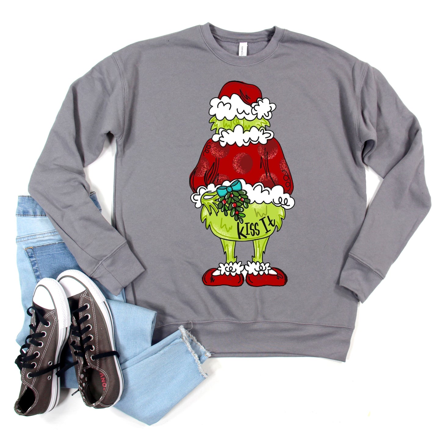 Comfort Colors, Gildan, or Bella Canvas Kiss It - You're A Mean One Funny Christmas - Youth and Adult Sizes