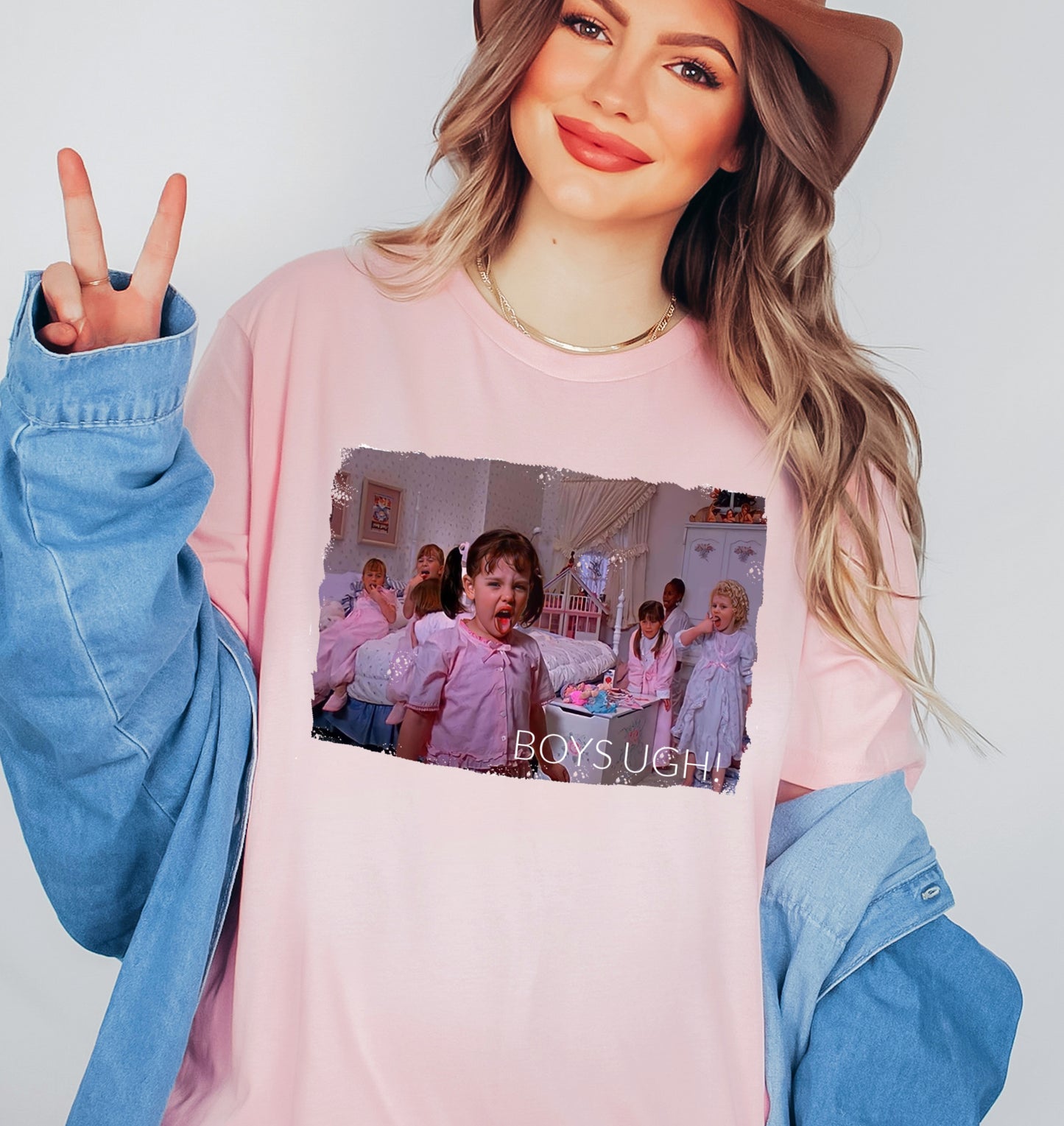 Toddler, Youth, or Adult Size Boys UGH - Pink Valentines Shirt - Unisex Tee/ Gift for Her