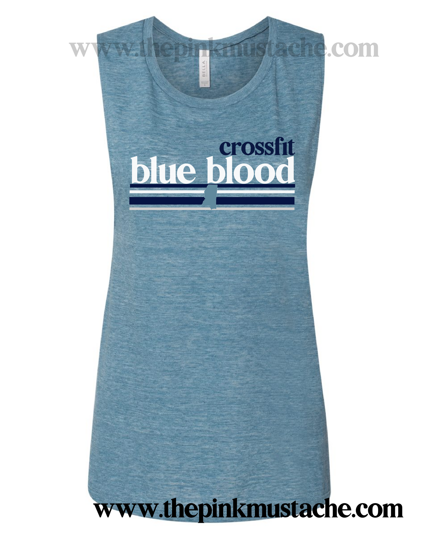 CFBB - Crossfit Blue Blood - Ladies Muscle Tanks - Bella Canvas Muscle Tanks