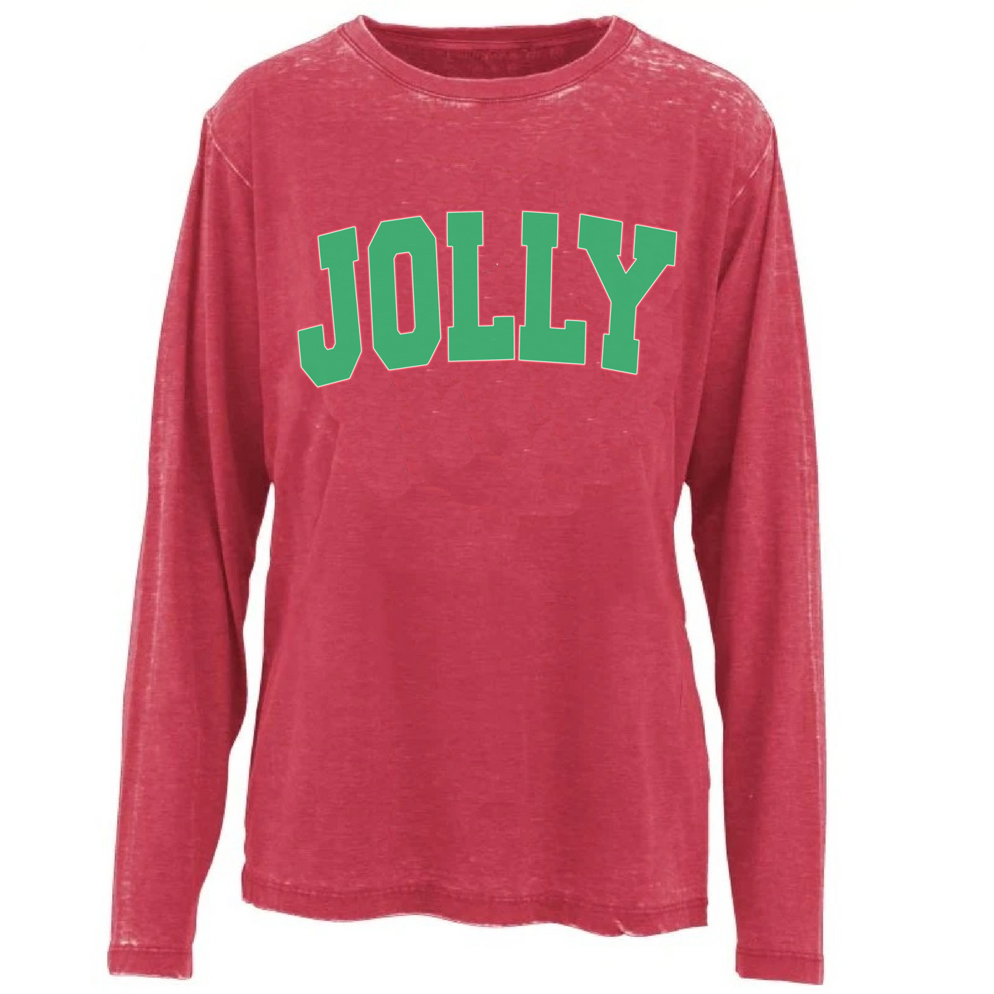 Chicka-D Oversized Acid Wash Jolly University - Adult Size - Christmas Shirt