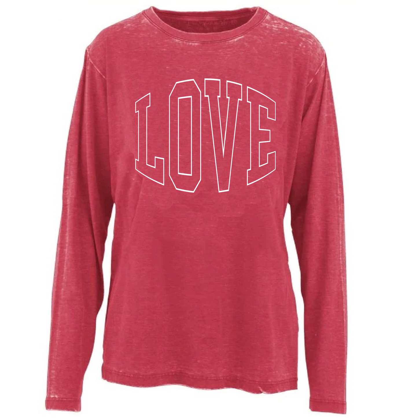 Chicka-D Oversized Acid Wash LOVE Tee - Adult Size - Valentines Shirt